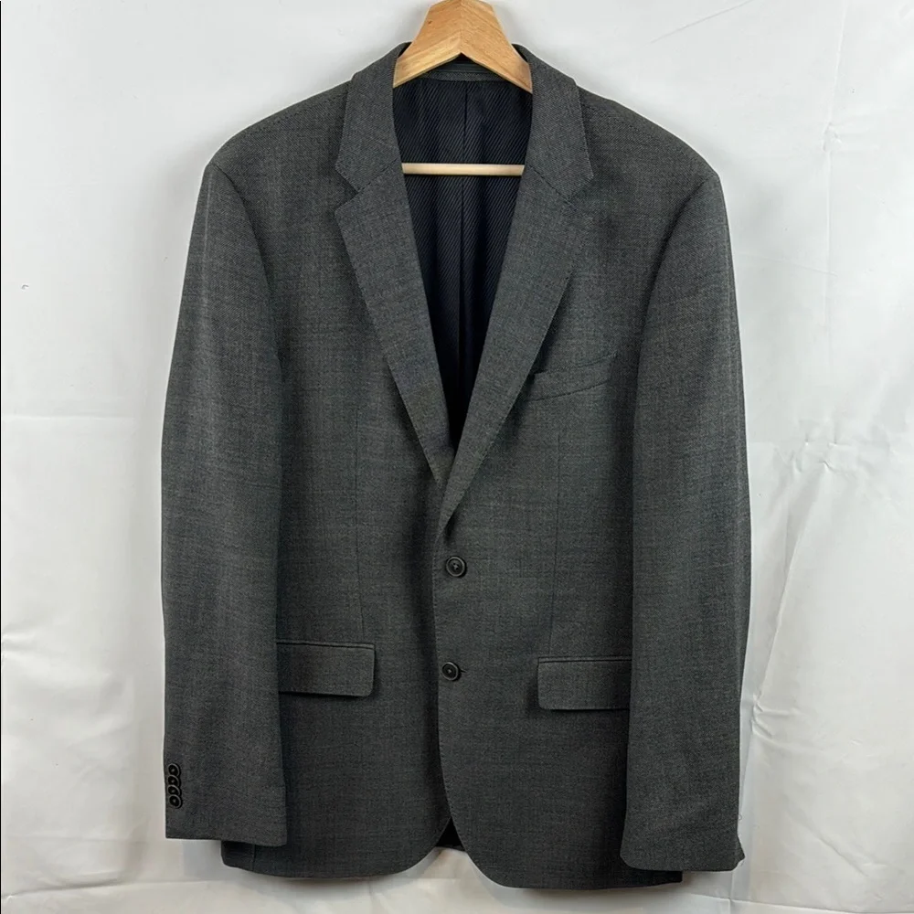 Hugo Boss The Crowley Jacket Wool Cashmere Men's Gray Sport Coat Blazer Size 38R